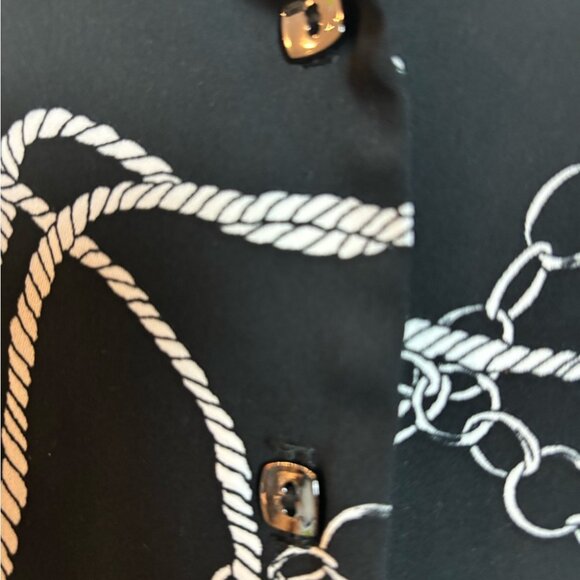 Joseph Ribkoff Green Mixed Media Blouse - Picture 8 of 12